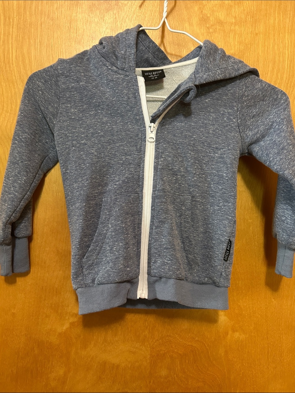Little Bipsy Heather Navy Zip-Up Hoodie